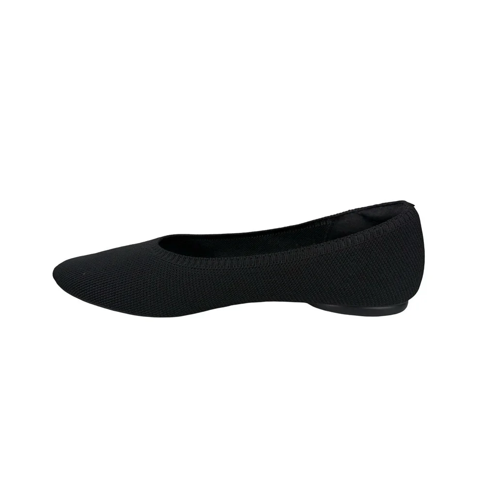 Vivaia ARIA Walkers Black Blue Pointed Toe Ballet Flat Shoes Size EU 40.5 US 9.5